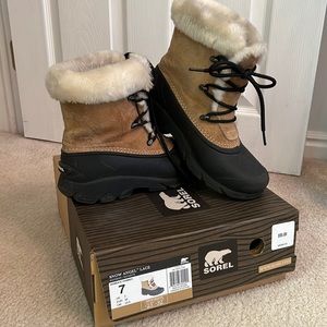 SOREL WOMEN'S SNOW ANGEL LACE BOOTS size 7